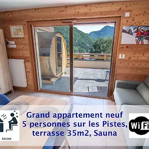 Dans Neuve Le Snow Roc Sur Les Pistes, Grand Cosy 5 Pers Avec Terrasse Panoramique, Sauna, Wifi Appartement